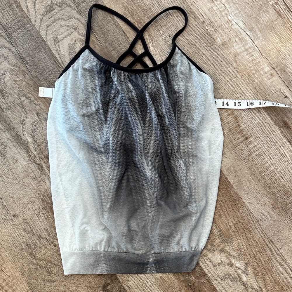 Prana Classic Black & Gray Apparel Size S Strappy top.